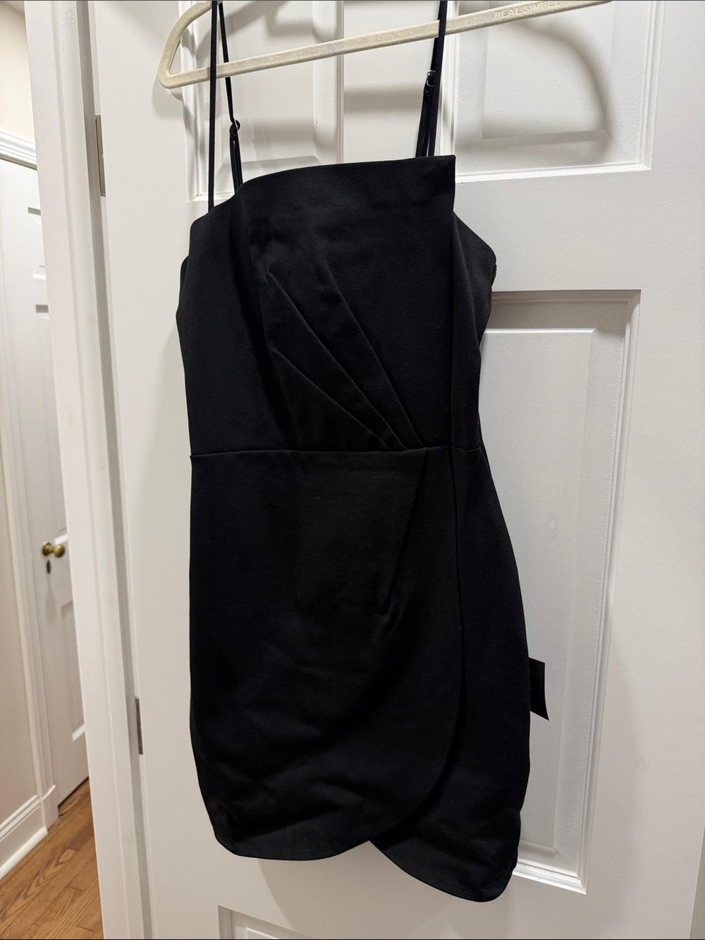 Lulu's Black Strappy Mini Dress